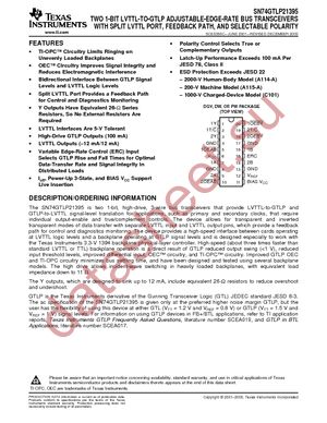 74GTLP21395DGVRG4 datasheet  